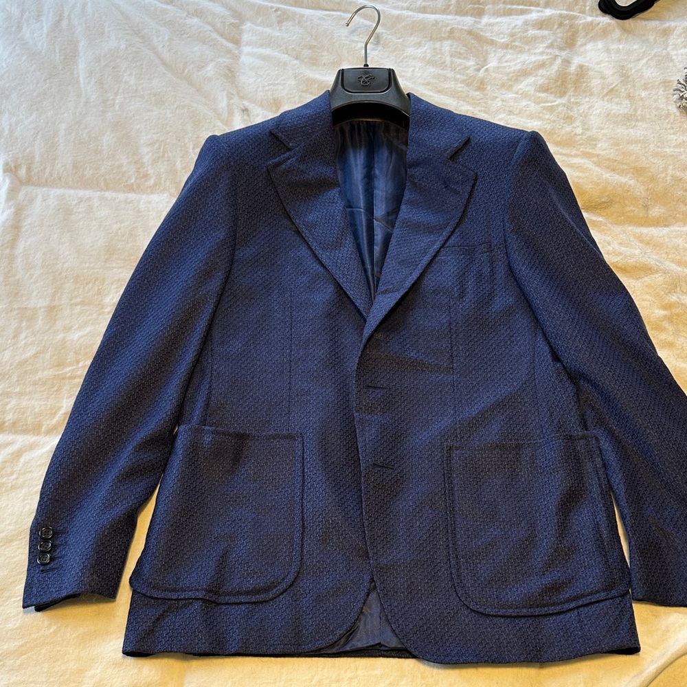 Canali Textured Blue Sport Coat